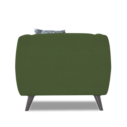 Adorn India Mason 1 Seater Sofa (Aqua Blue)