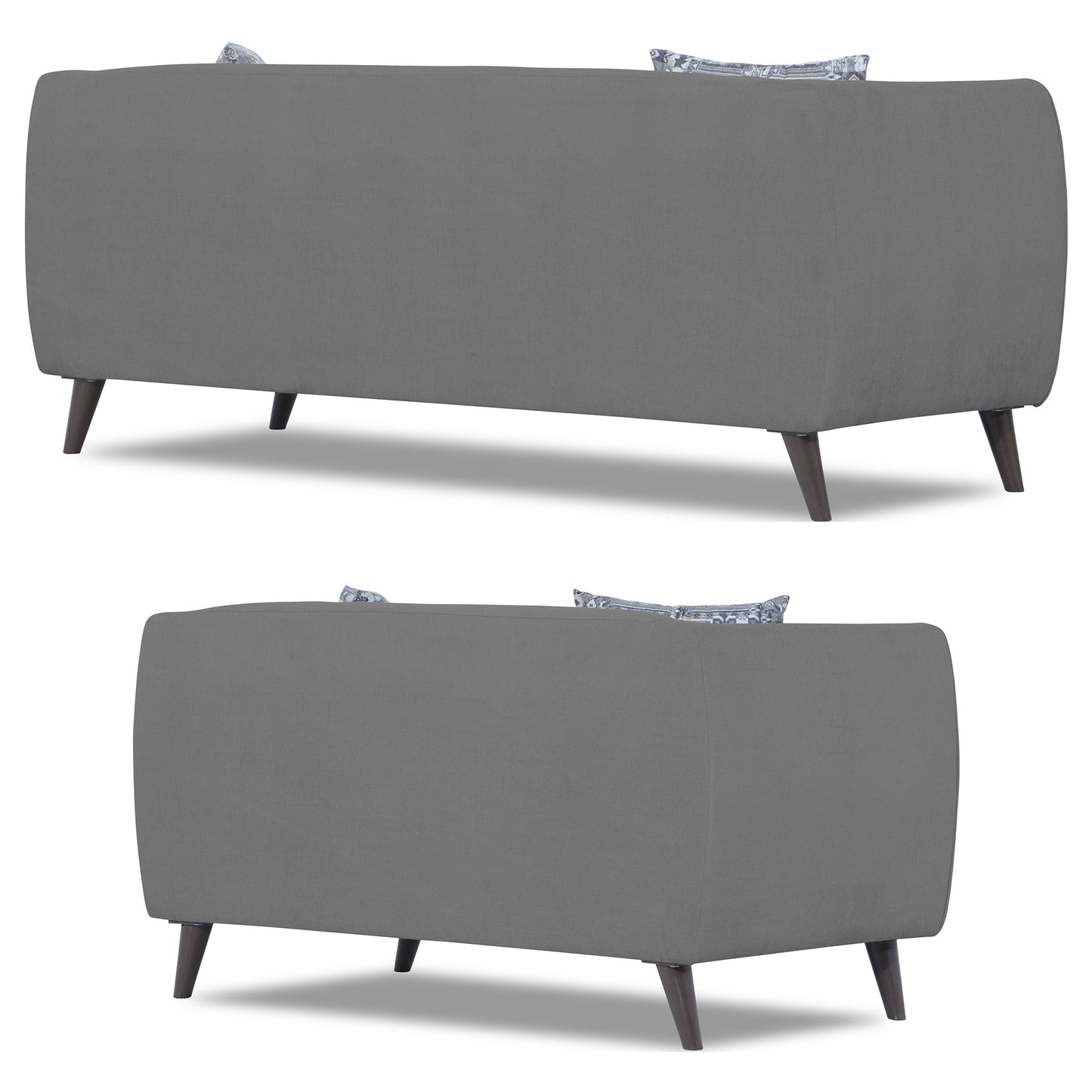 Adorn India Mason 3+2 5 Seater Sofa Set (Aqua Blue)