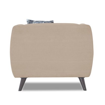 Adorn India Mason 1 Seater Sofa (Aqua Blue)