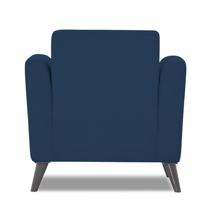 Adorn India Daniel 1 Seater Sofa (Blue) (3 Year Warranty)