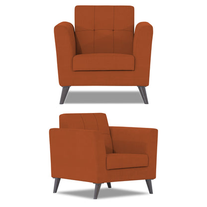 Adorn India Dannis 3+2+1 6 Seater Sofa Set (Rust) (3 Year Warranty)