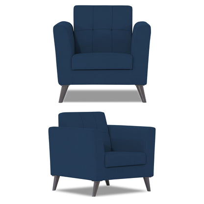 Adorn India Dannis 3+2+1 6 Seater Sofa Set (Blue) (3 Year Warranty)