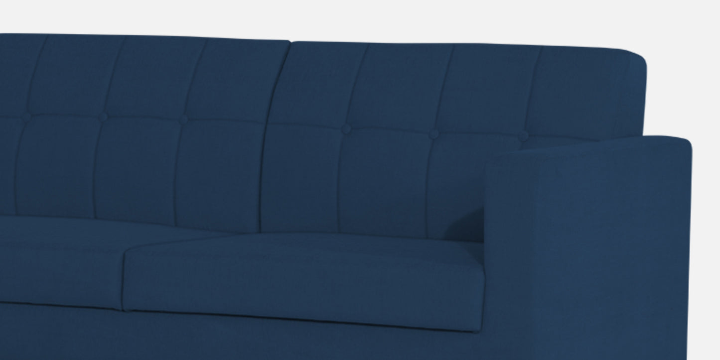 Adorn India Chilly L Shape 6 Seater Sofa Set LHS (Blue) (3 Year Warranty)