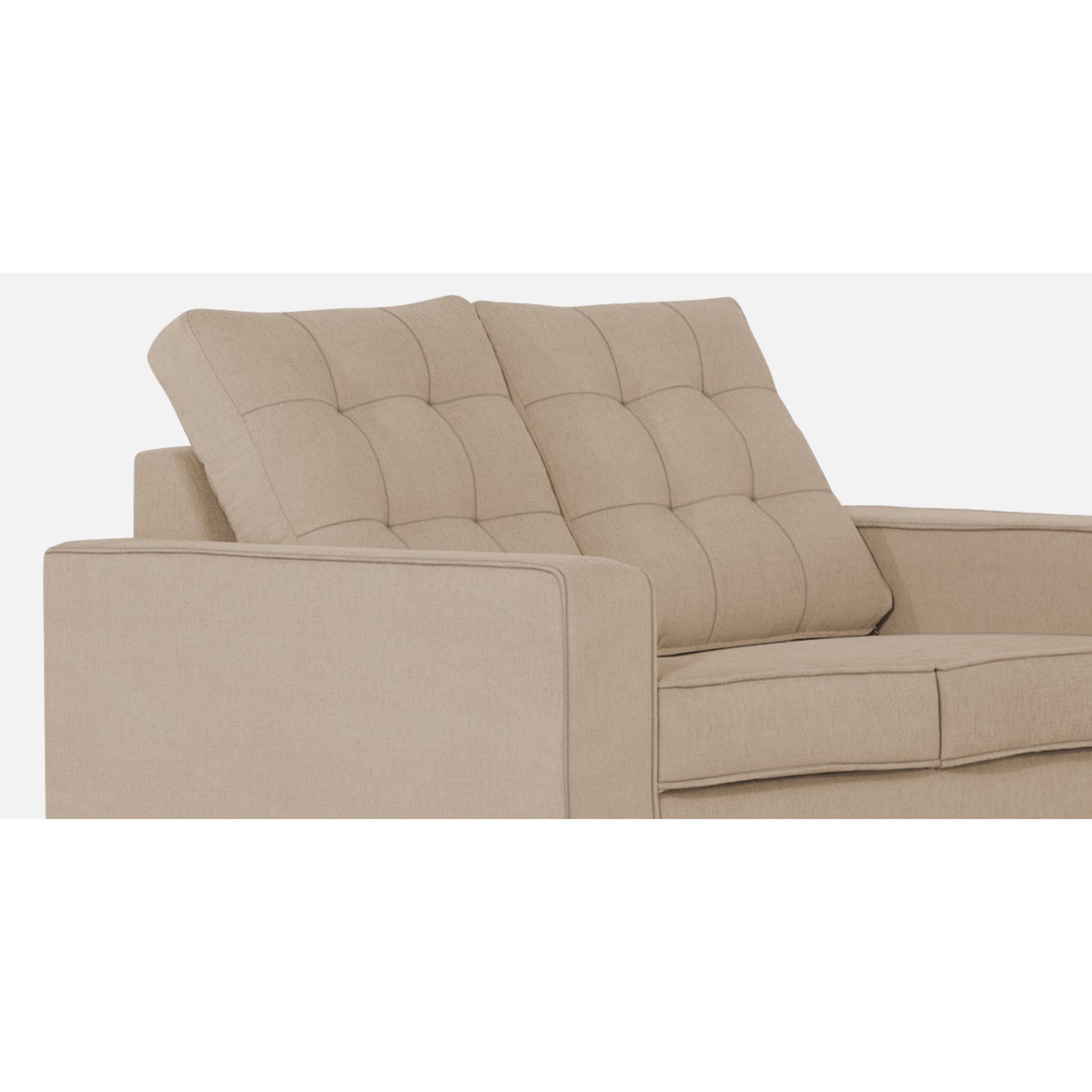 Adorn India Raptor 2 Seater Sofa (Beige)