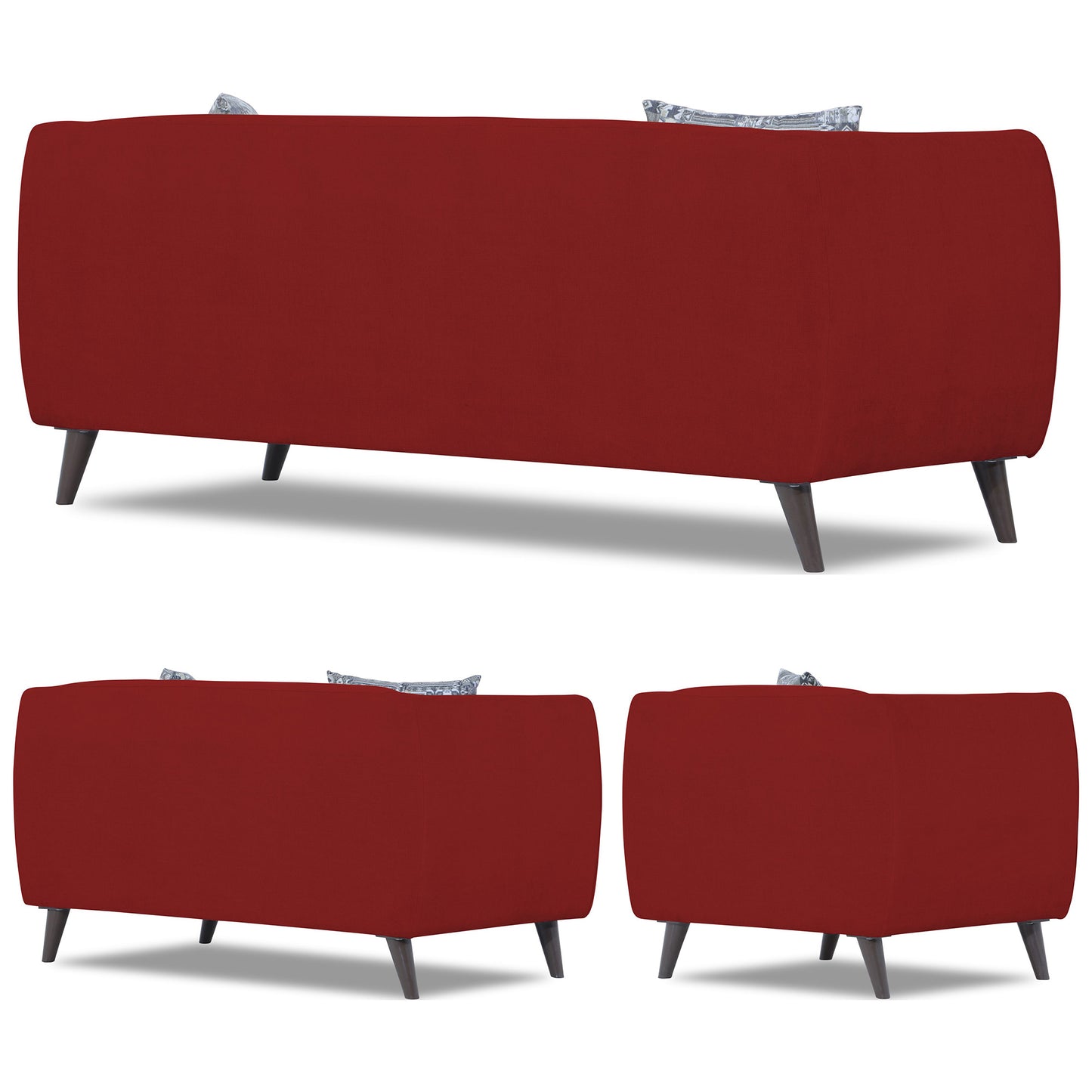 Adorn India Mason 3+2+1 6 Seater Sofa Set (Aqua Blue)
