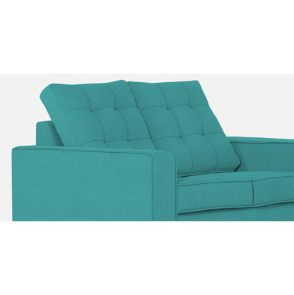 Adorn India Raptor 2 Seater Sofa (Aqua Blue)