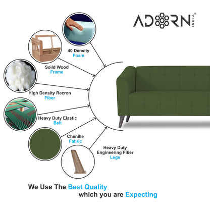 Adorn India Exclusive Mystic L Shape 6 Seater Sofa Set (RHS) (3 Year Warranty)