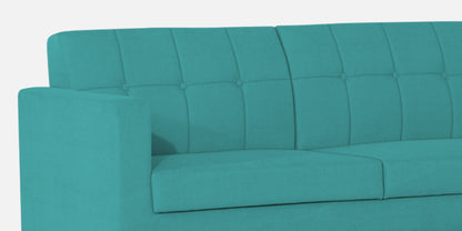 Adorn India Chilly L Shape 6 Seater Sofa Set RHS (Aqua Blue) (3 Year Warranty)