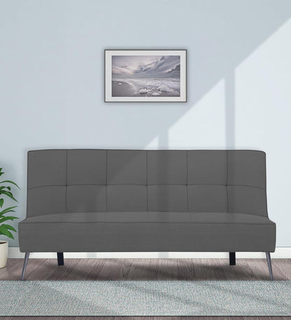 Adorn India Benjamin 3 Seater Sofa Cum Bed (Grey) (3 Year Warranty)