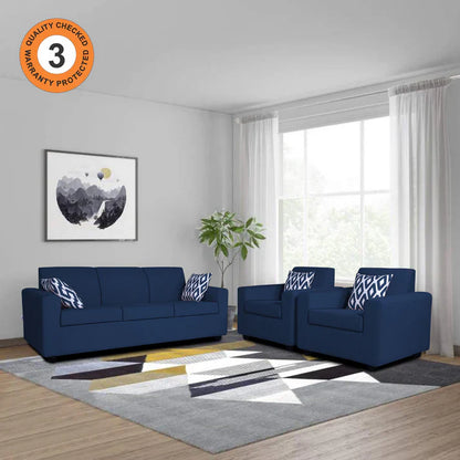 Adorn India Hallton Plain 2 Seater Sofa (Beige) (3 Year Warranty)