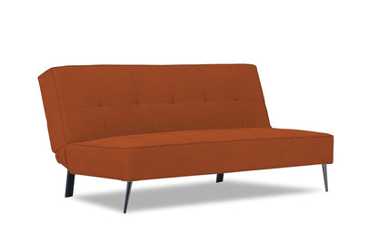 Adorn India Benjamin 3 Seater Sofa Cum Bed (Rust) (3 Year Warranty)