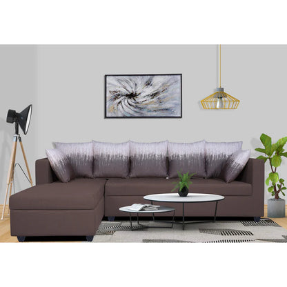 Adorn India Hallton Plain 2 Seater Sofa (Beige) (3 Year Warranty)