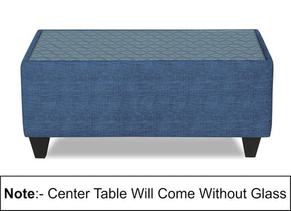 Adorn India Bricks (3 Years Warranty) Centre Table (Blue) Modern
