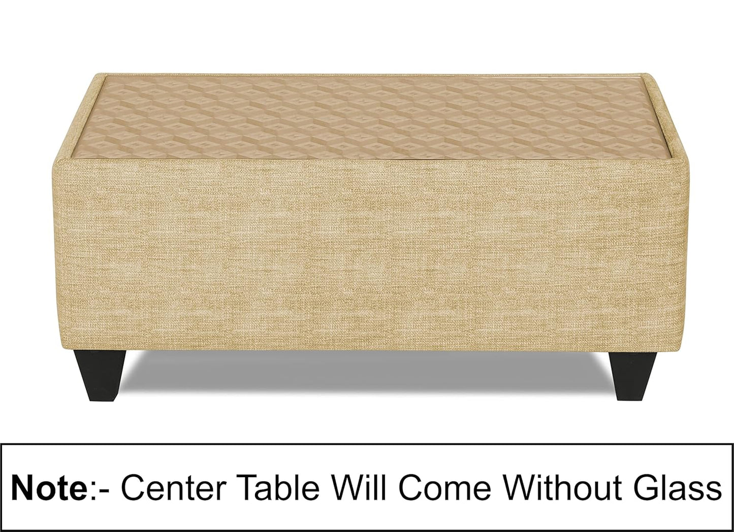 Adorn India Bricks (3 Years Warranty) Centre Table (Beige) Modern