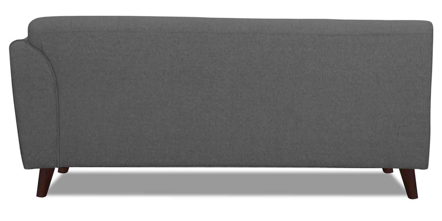 Adorn India (3 Years Warranty Leaf 6 Seater Corner Sofa (Grey) Left Hand Side