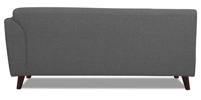 Adorn India (3 Years Warranty Leaf 6 Seater Corner Sofa (Grey) Left Hand Side