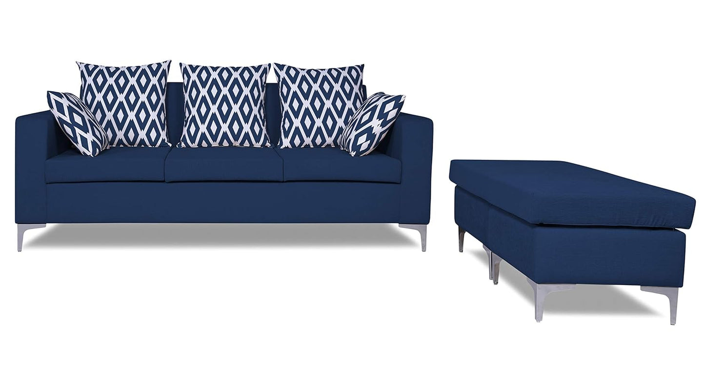 Adorn India Anigma Modular Sofa Set (Blue)