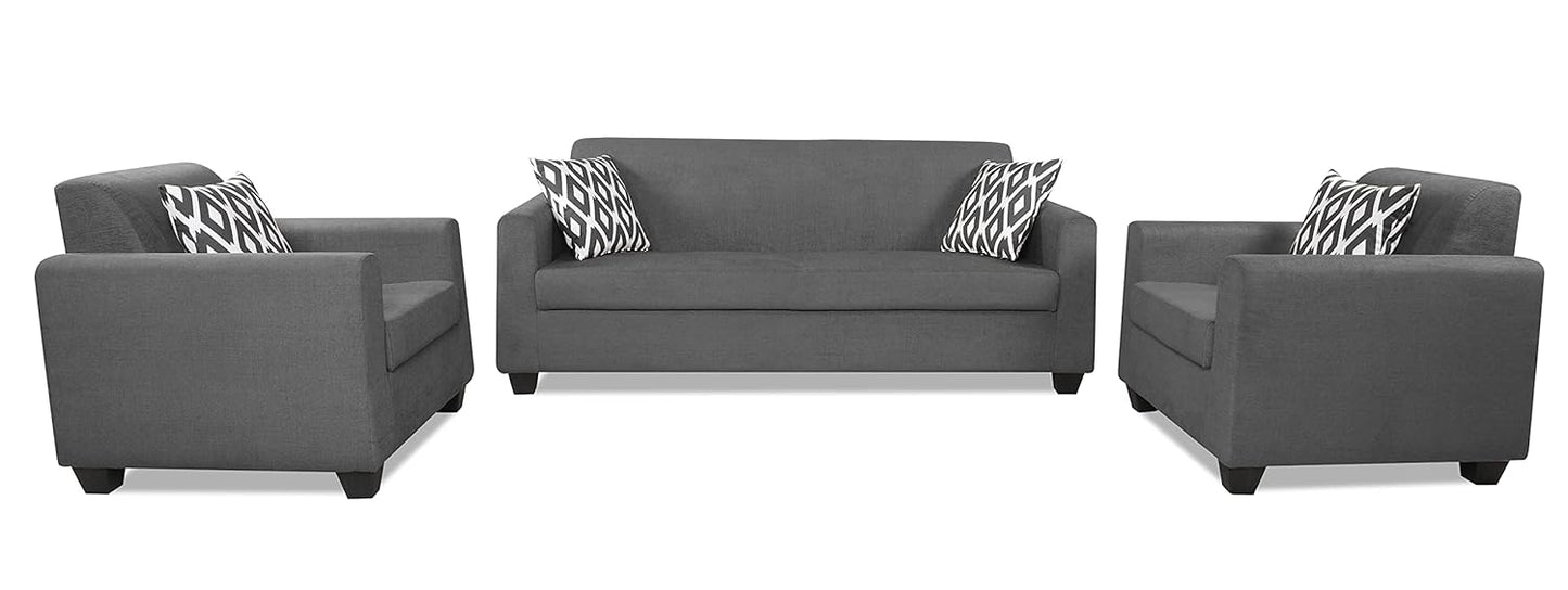 Adorn India Blazer 3-1-1 5 Seater Sofa Set (Grey)