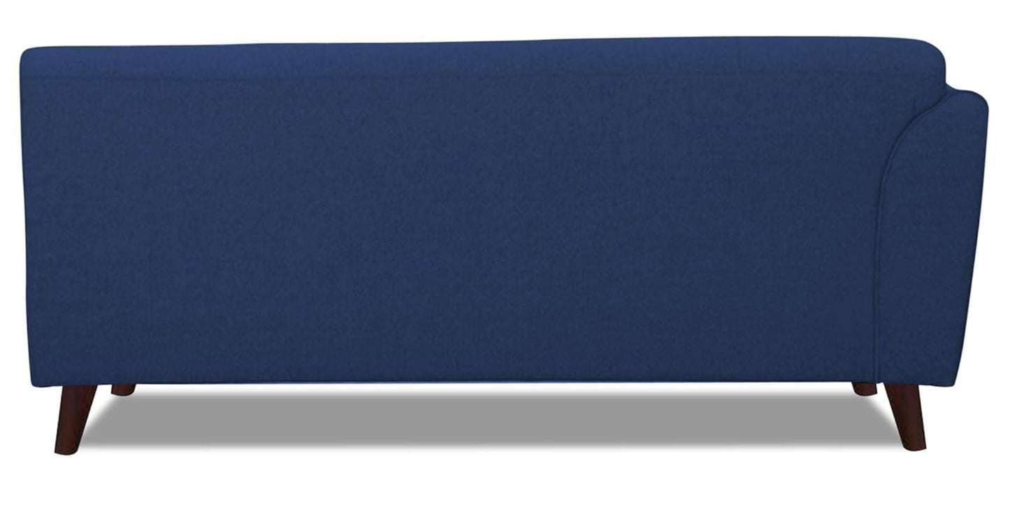 Adorn India (3 Years Warranty Leaf 6 Seater Corner Sofa Right Hand Side (Blue)