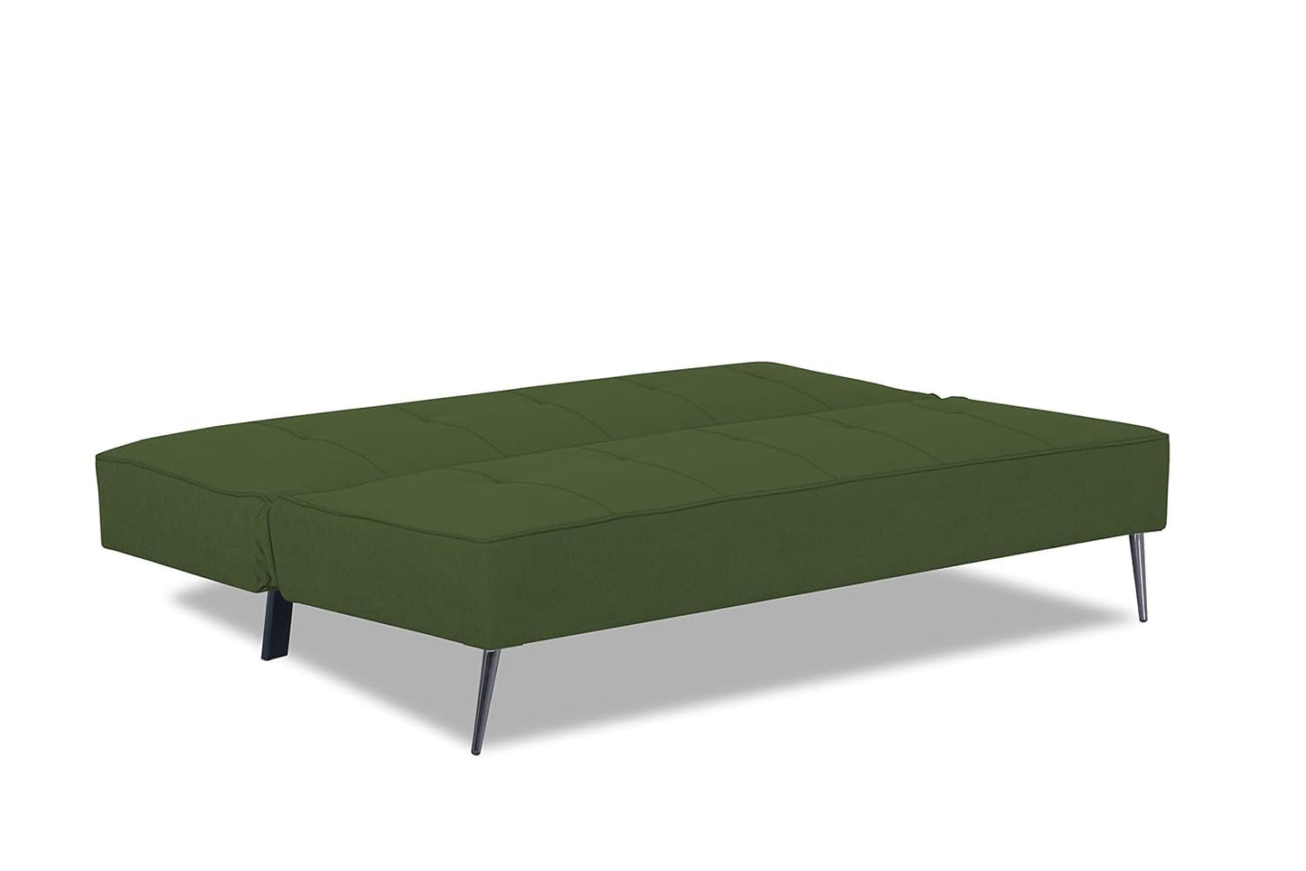 Adorn India Benjamin 3 Seater Sofa Cum Bed (Green) (3 Year Warranty)