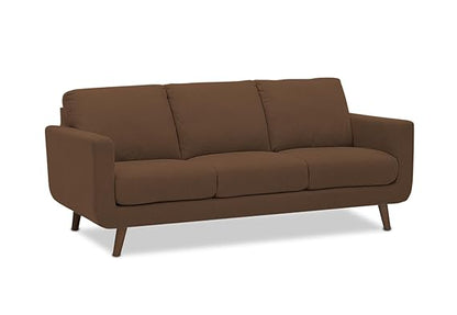 Adorn India Damian 3+1+1 5 Seater Sofa Set (Brown) (3 Year Warranty)