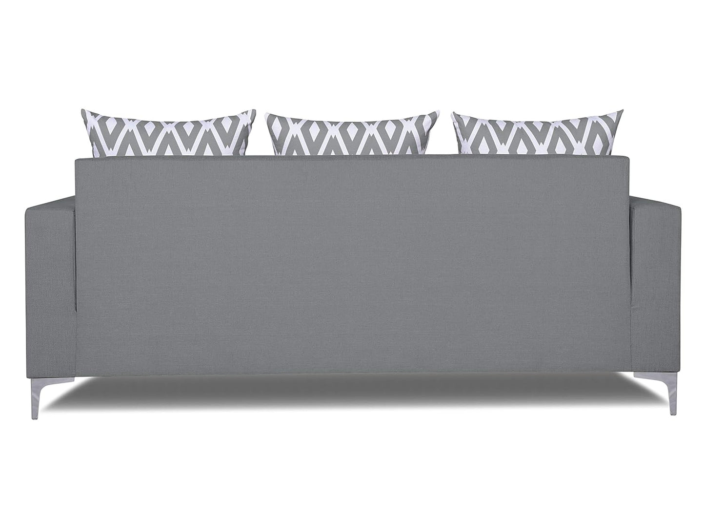Adorn India Anigma 3 Seater Sofa (Grey)