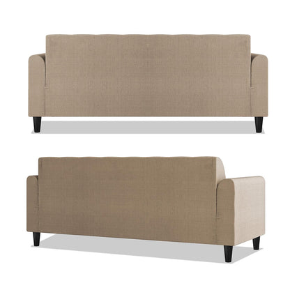 Adorn India Rio Elegant L Shape 4 Seater Sofa Set (Beige) (3 Year Warranty)