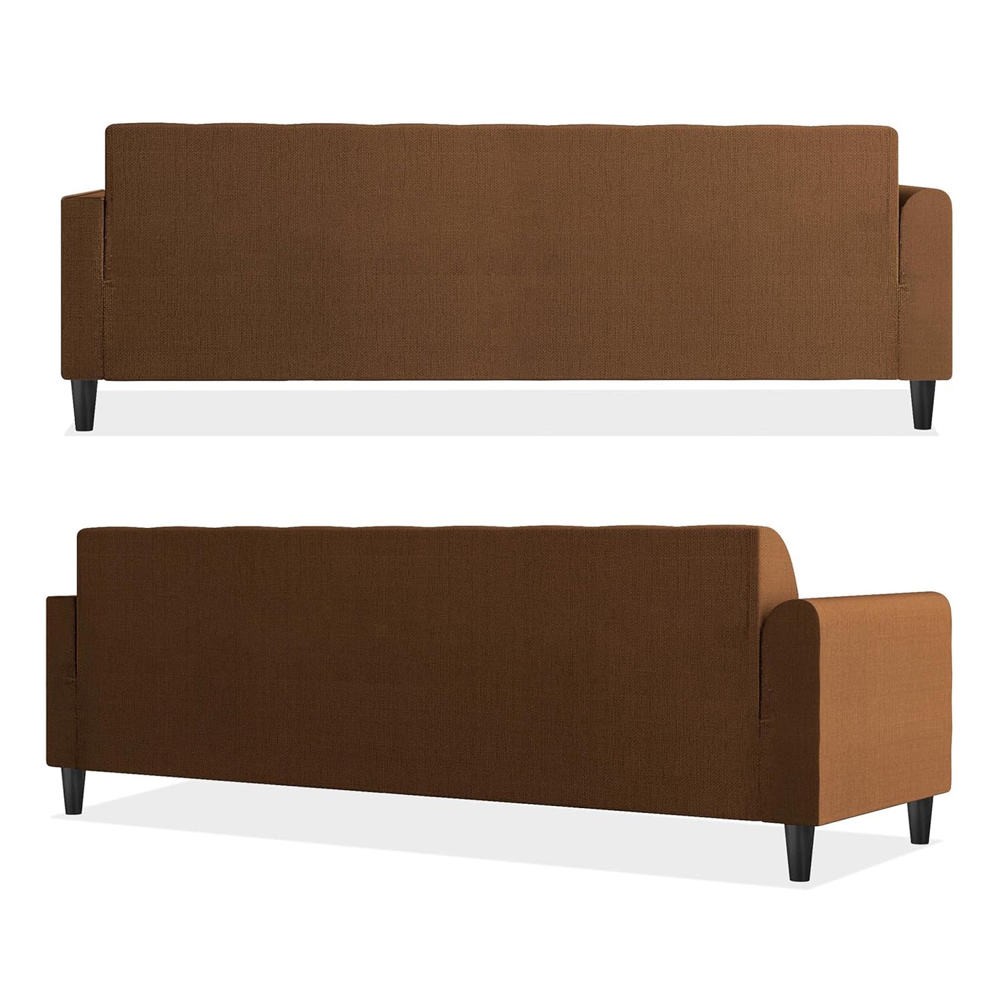 Adorn India Rio Elegant L Shape 5 Seater Sofa Set (RHS) (Brown) (3 Year Warranty)