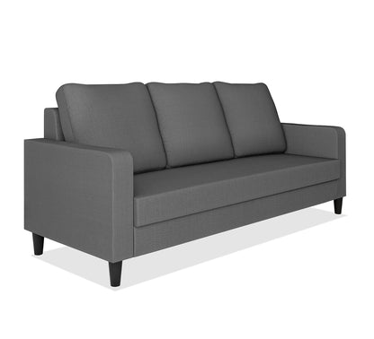 Adorn India Chandler Decent 3 Seater Sofa (Grey) (3 Year Warranty)