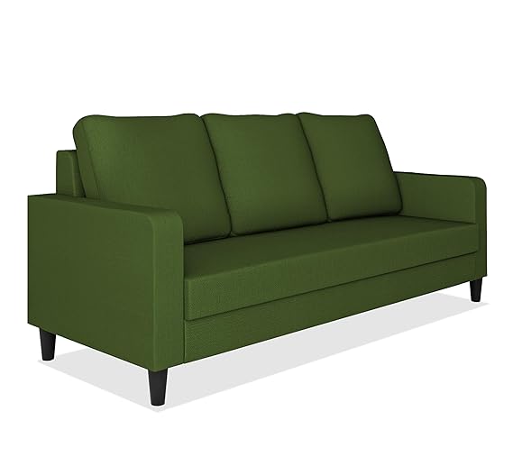 Adorn India Chandler Decent 3 Seater Sofa (Green) (3 Year Warranty)