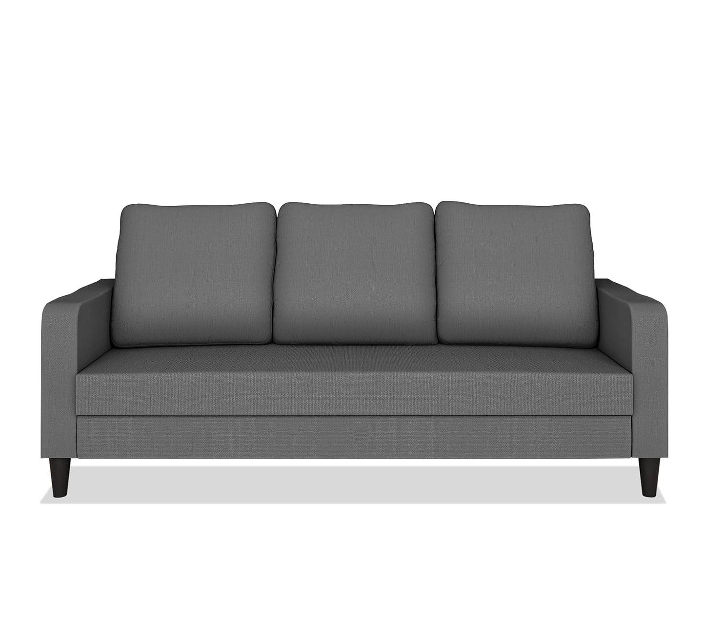 Adorn India Chandler Decent 3 Seater Sofa (Grey) (3 Year Warranty)