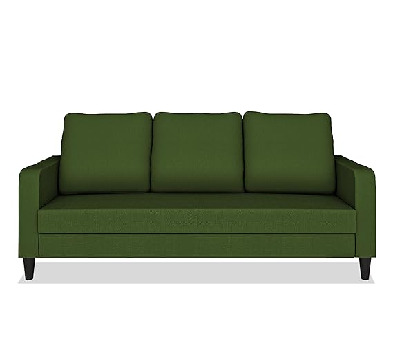 Adorn India Chandler Decent 3 Seater Sofa (Green) (3 Year Warranty)