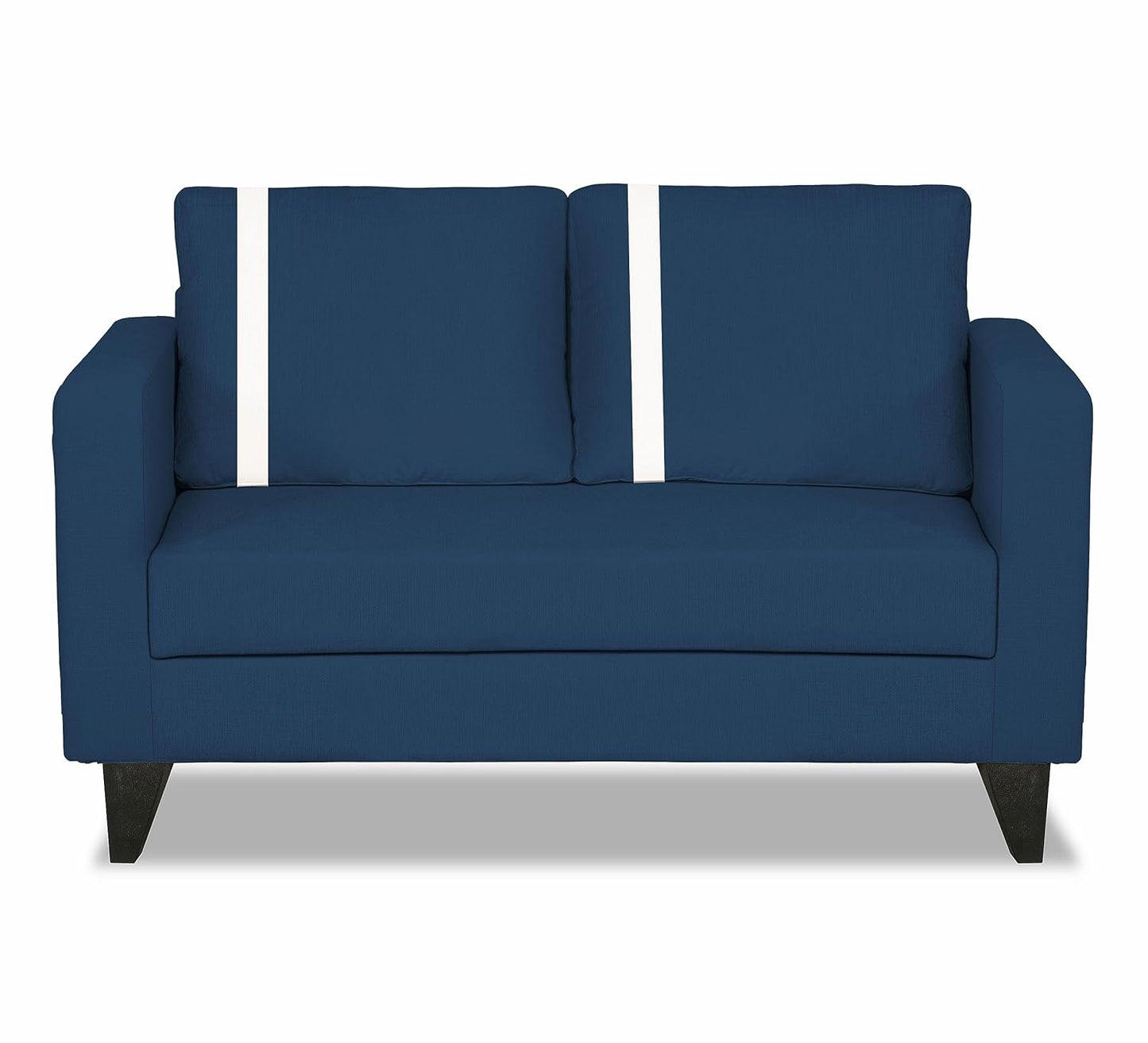 Adorn India Chandler Plus 2 Seater Sofa (Blue) (3 Year Warranty)