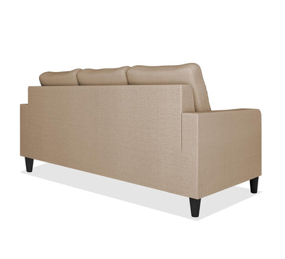 Adorn India Chandler Decent 3 Seater Sofa (Beige) (3 Year Warranty)