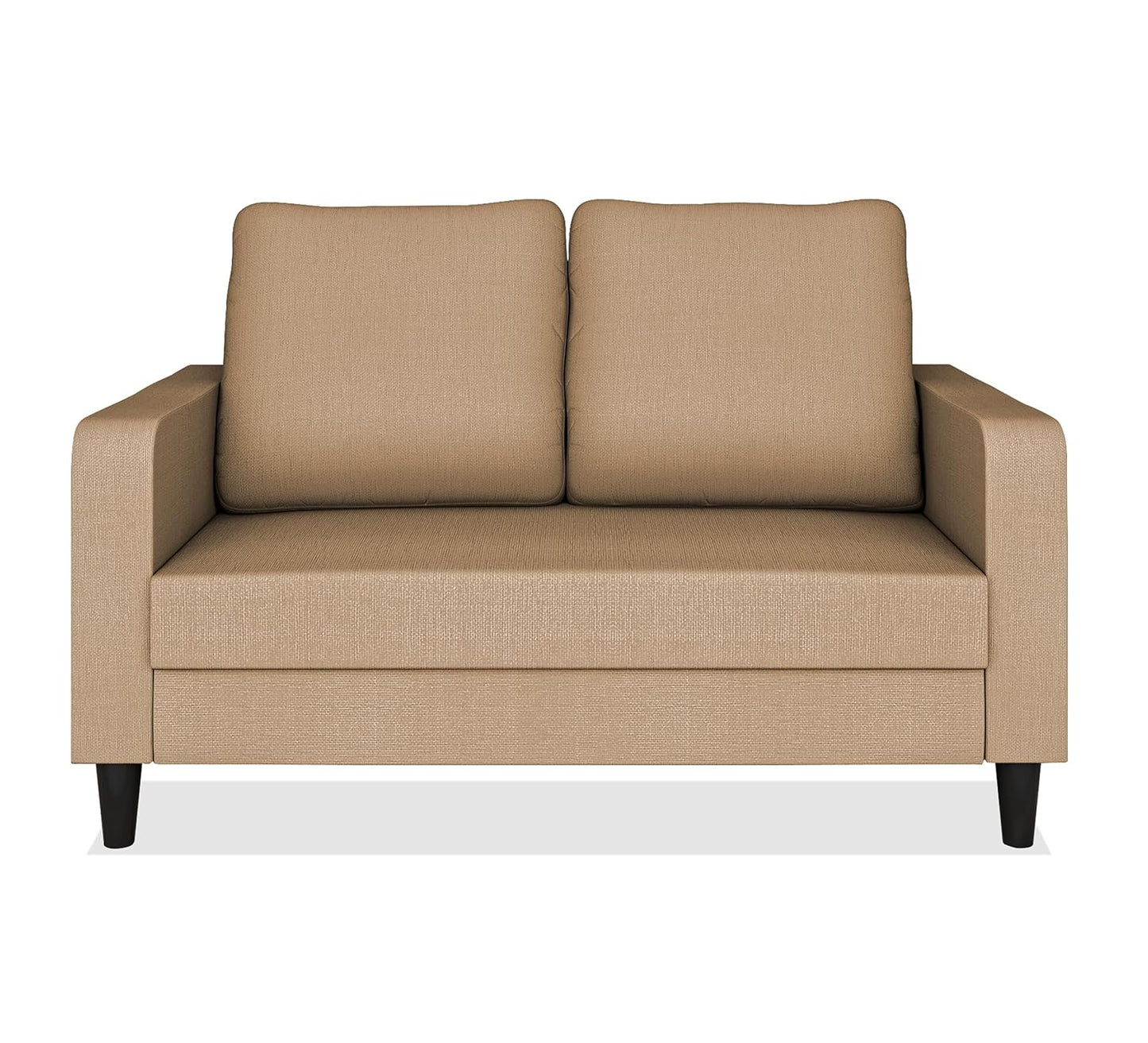 Adorn India Chandler Decent 2 Seater Sofa (Beige) (3 Year Warranty)