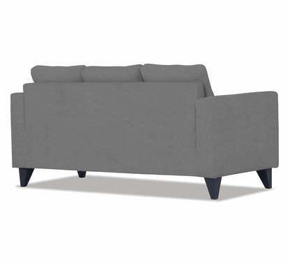 Adorn India Wood Chandler Plus 3 Seater Sofa (Grey), 3-Person Sofa