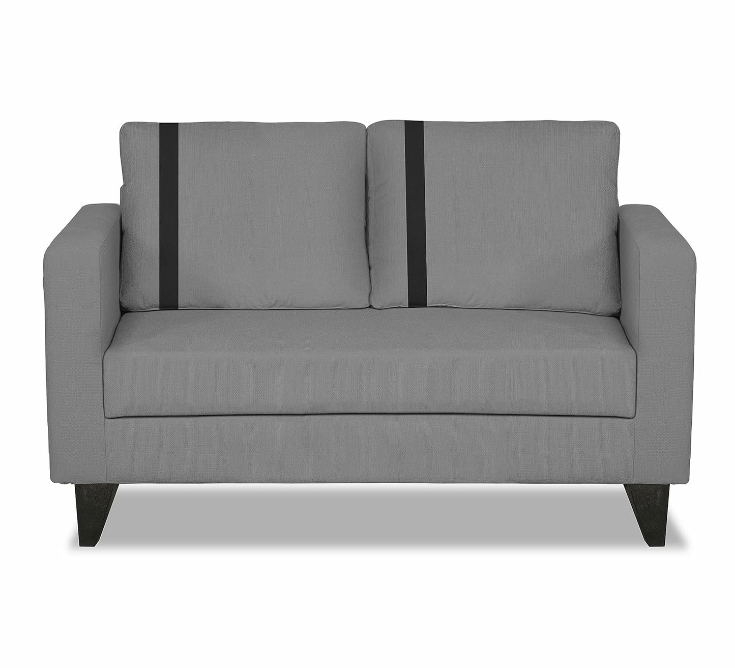 Adorn India Chandler Plus 2 Seater Sofa (Grey) (3 Year Warranty)