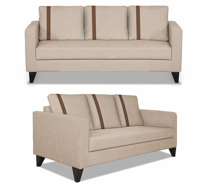 Adorn India Chandler Plus 3+2+1 6 Seater Sofa Set (Beige) (3 Year Warranty)