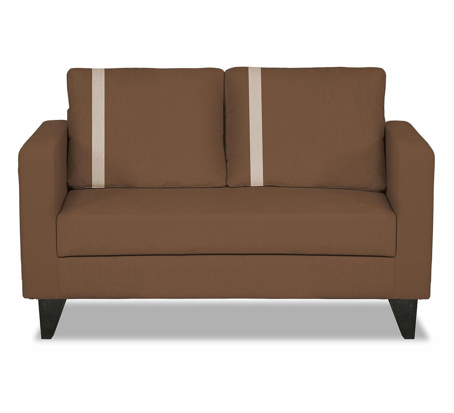 Adorn India Chandler Plus 2 Seater Sofa (Brown)