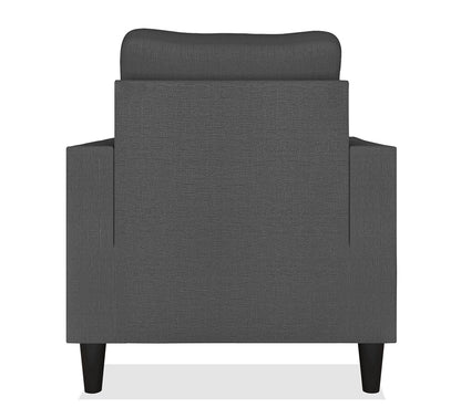 Adorn India Chandler Decent 1 Seater Sofa (Grey) (3 Year Warranty)
