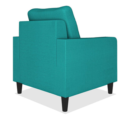Adorn India Chandler Decent 1 Seater Sofa (Aqua Blue) (3 Year Warranty)