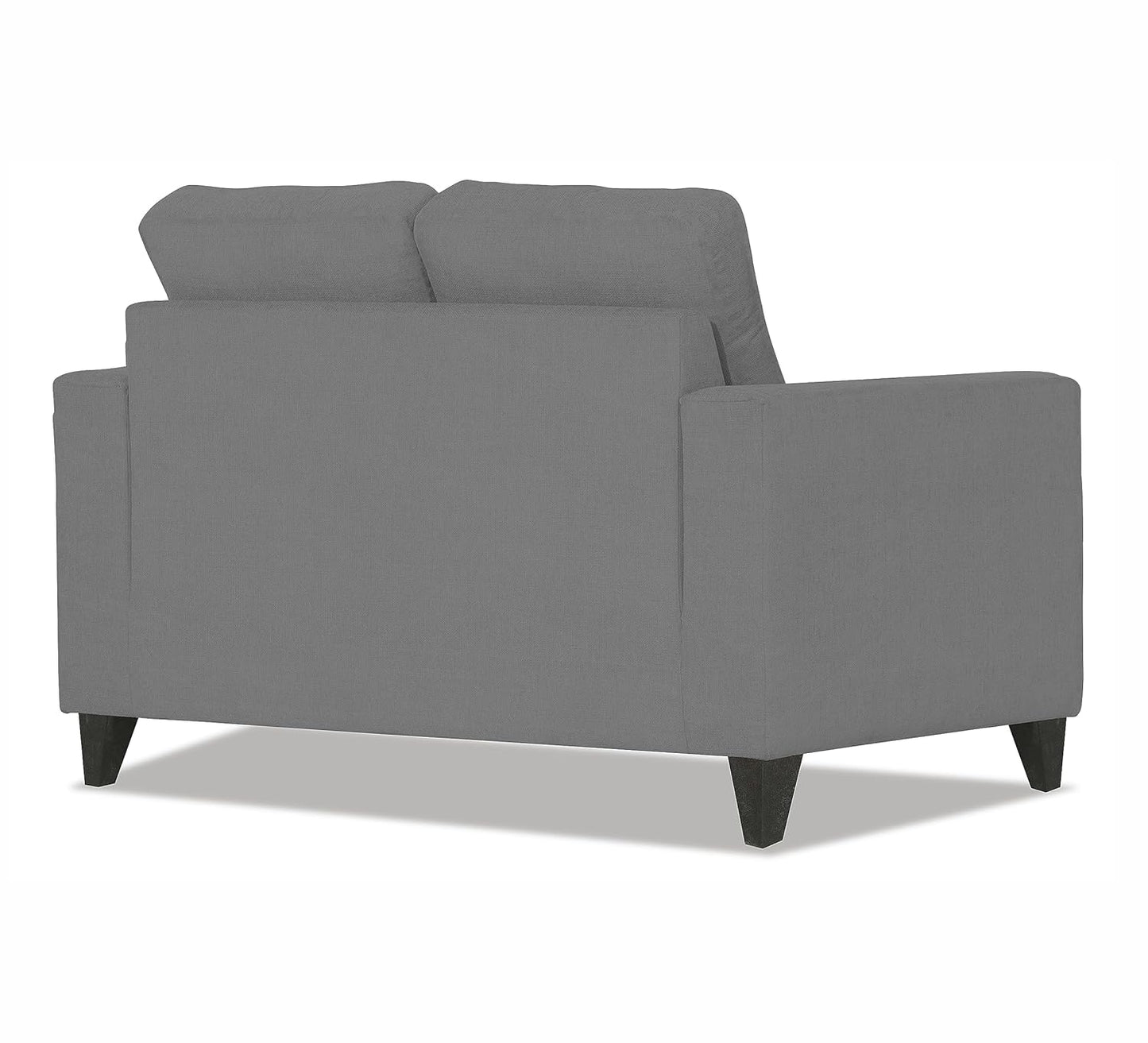 Adorn India Chandler Plus 2 Seater Sofa (Grey) (3 Year Warranty)