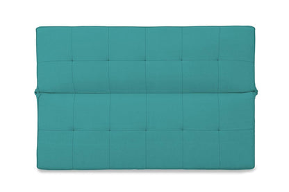 Adorn India Benjamin 3 Seater Sofa Cum Bed (Aqua Blue) (3 Year Warranty)