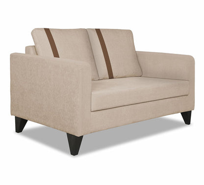 Adorn India Chandler Plus 2 Seater Sofa (Beige) (3 Year Warranty)