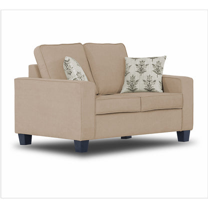 Adorn India Camden 2 Seater Sofa (Beige) (3 Year Warranty)