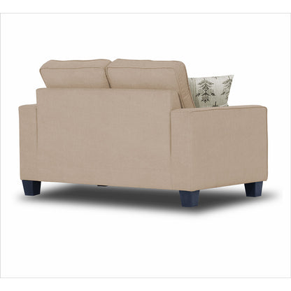 Adorn India Camden 2 Seater Sofa (Beige) (3 Year Warranty)