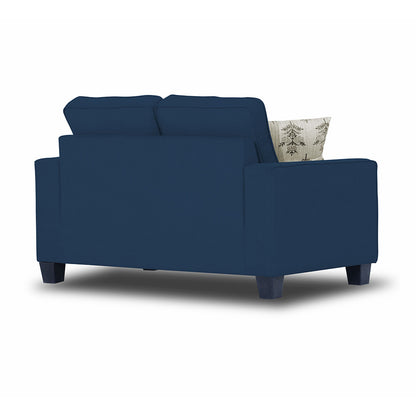 Adorn India Camden 2 Seater Sofa (Blue) (3 Year Warranty)