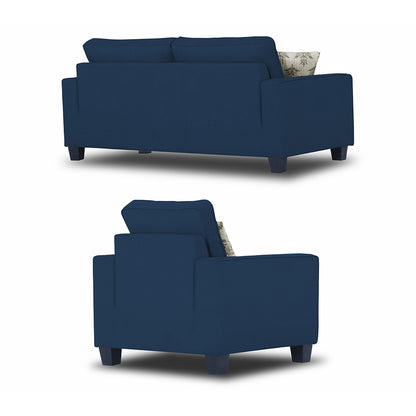 Adorn India Camden 5 Seater 3-1-1 Sofa Set (Blue) (3 Year Warranty)