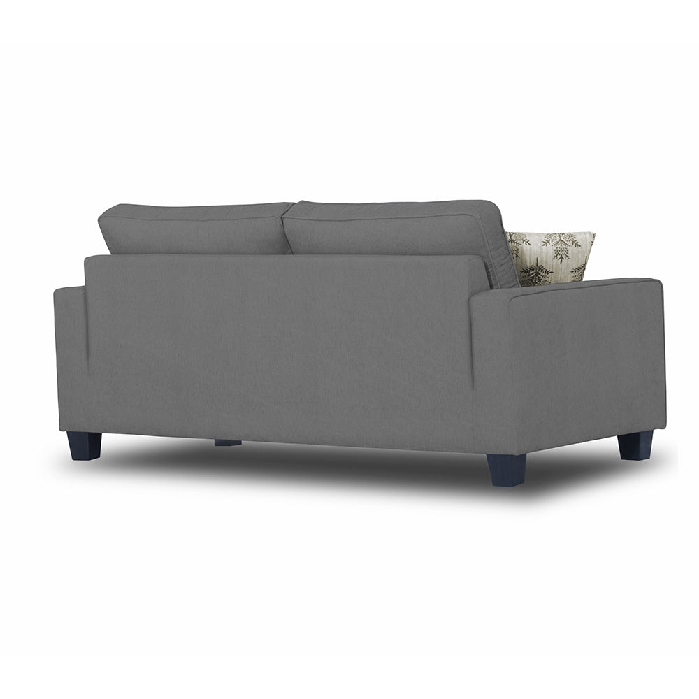 Adorn India Camden 3 Seater Sofa (Grey) (3 Year Warranty)