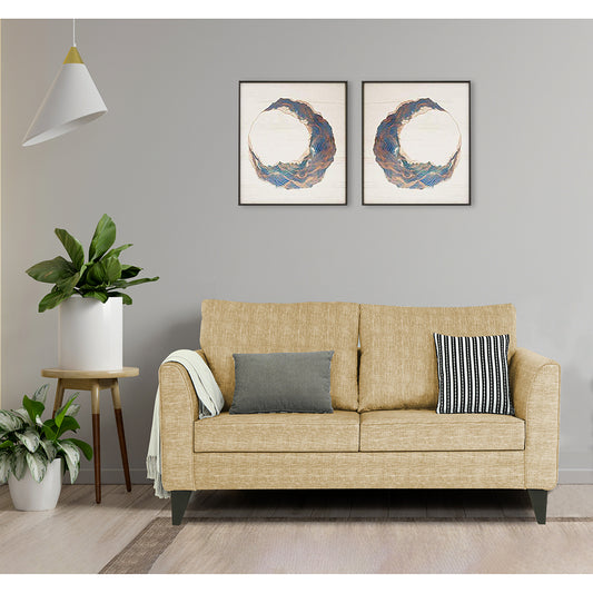 Adorn India Enzo Decent 2 Seater Sofa (Beige)